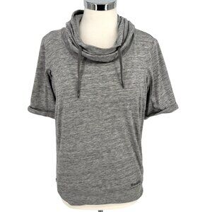 Bench Rollreach Short Sleeve Hooded Jumper Shirt Heather Gray Medium